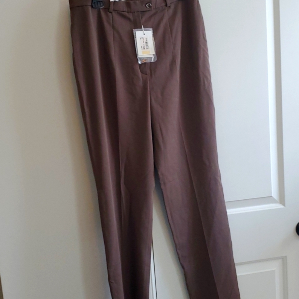 nwt women's Giorgio's of palm beach brown sz 14 wool pants